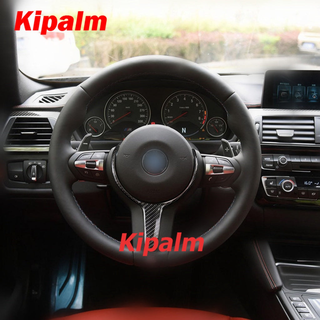 Carbon Fiber Steering Wheel Trim Inner Cover Replacement Interiors for BMW M2 M3 M4 M5 M6 X5M X6M M Series