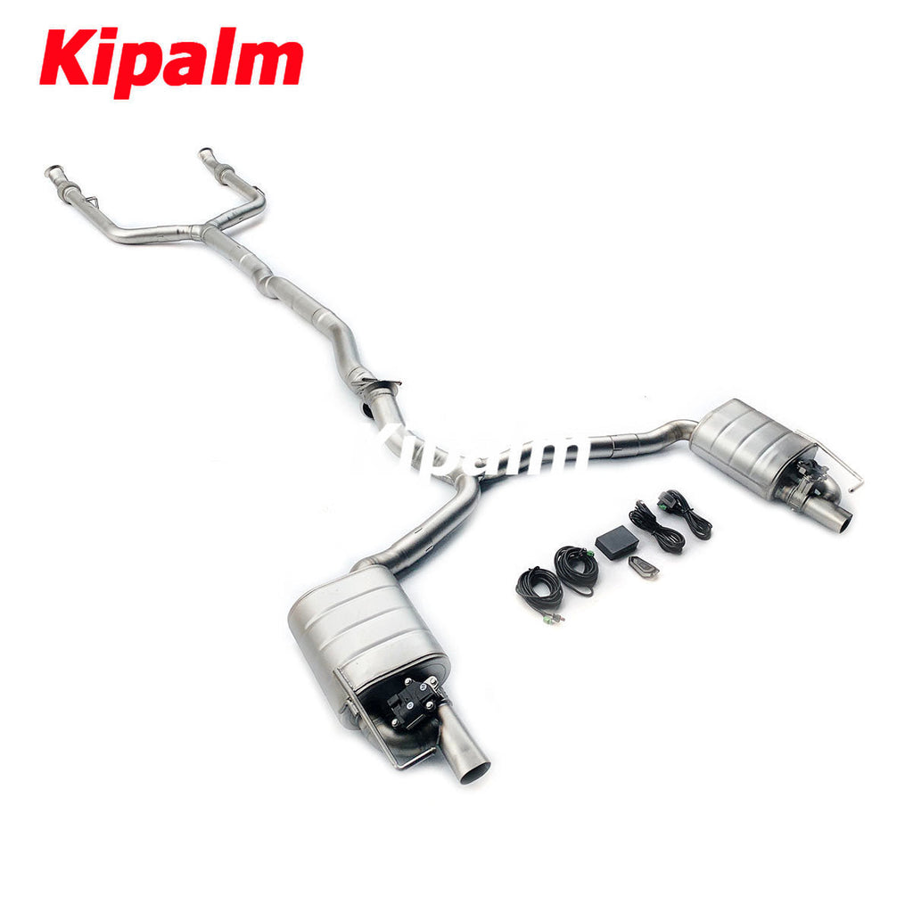 1 Set Mercedes-benz Muffler AMG W205 C205 C43 4 Doors 2018-2020 3.0T with Valve Exhaust Catback
