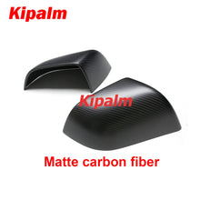 Load image into Gallery viewer, 1 Pair Rearview Side Mirror Cap Add on Style Real Dry Carbon Fiber Exterior Mirror Cover for Tesla Model 3
