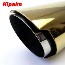 Load image into Gallery viewer, Car Universal Akrapovic Type Golden Stainless Steel Exhaust Tip End Pipe for  Mercedes Benz BMW Audi VW Golf Toyota Honda Parts