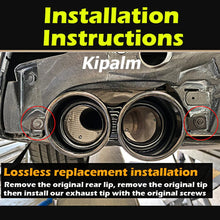 Load image into Gallery viewer, 1 Pair Dual Out Stainless Steel Exhaust Pipe for BMW 3 Series G20 G22 G28 2017-2022 Rear Muffler Tip