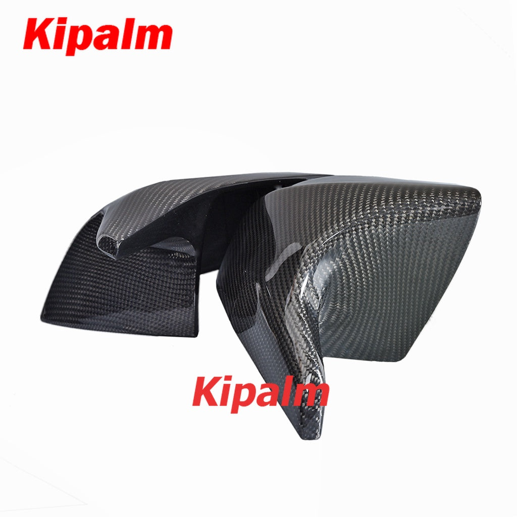 1 Pair Rearview Side Mirror Cap M Look Carbon Fiber Exterior Relacement Mirror Cover for Tesla Model 3