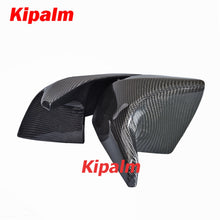 Load image into Gallery viewer, 1 Pair Rearview Side Mirror Cap M Look Carbon Fiber Exterior Relacement Mirror Cover for Tesla Model 3