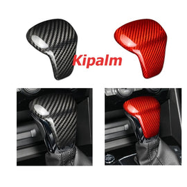 Dry Carbon Fiber Gear Shift Knob Cover Head Lever Panel for Volkswagen VW Tiguan Atlas Phideon Teramont