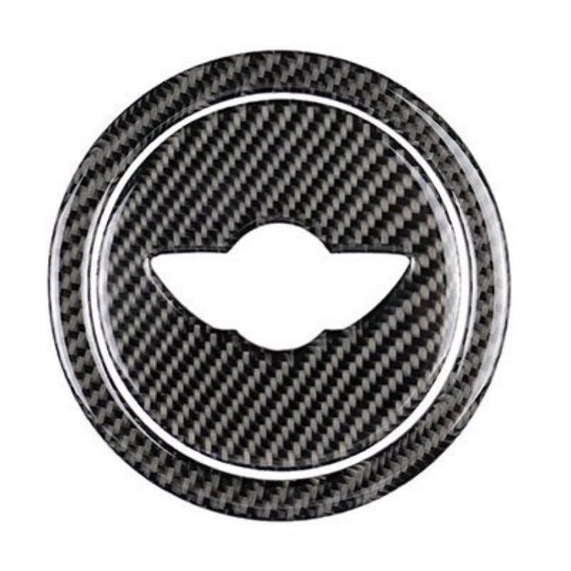 Carbon Fiber Car Steering Wheel Stickers Cover Trim for Mini Cooper Clubman R55 R56 Countryman R60 Paceman R61