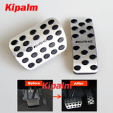 No Drill Gas Accelerator Brake Pedal Plate Pad for Mercedes Benz A B R ML GL GLS GLE GLA CLASS LHD AT AMG LOGO