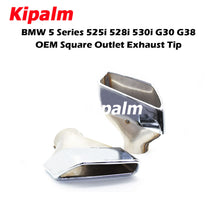 Load image into Gallery viewer, 1 Pair M Exhaust Tail End Pipe Muffler Tip Stainless Steel Fits for BMW New 5 Series 525i 528i 530i G30 G38
