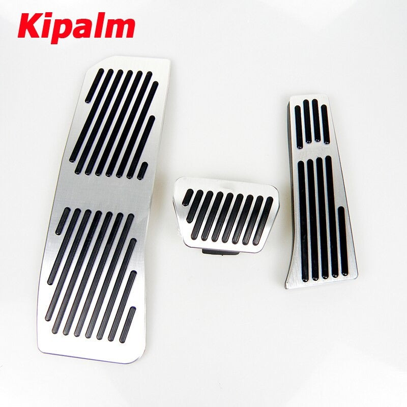 No Drill Gas Brake Footrest Pedal Plate Pad For BMW New 5 series (2018--) Aluminum alloy gas brake pedal