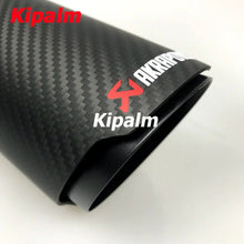 Load image into Gallery viewer, Universal Various Sizes Akrapovic Carbon Fibre Exhaust Muffler Tip Straight Matte + Black Coated