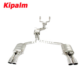 304 Stainless Steel Full Exhaust System Performance Cat-back Fit for Audi S4 S5 B8 3.0T 2009-2015