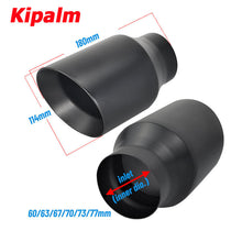 Load image into Gallery viewer, 1pcs Kipalm Black 4 Inch Exhaust Pipe Tip Factory Export Car Truck Pipe Stainless Steel Muffler