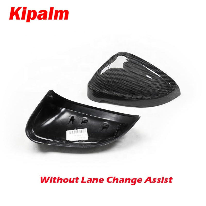 Replacement Carbon Fiber Rearview Mirror Cover Cap For AUDI A4 RS4 B9 2017-2021