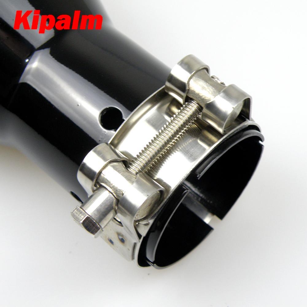 Car Universal Exhaust Pipe Muffler Tip Blue/Black/Silver Colour Plain End 304 Stainless Steel 51mm Inlet  Car Accessories