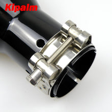 Load image into Gallery viewer, Car Universal Exhaust Pipe Muffler Tip Blue/Black/Silver Colour Plain End 304 Stainless Steel 51mm Inlet  Car Accessories