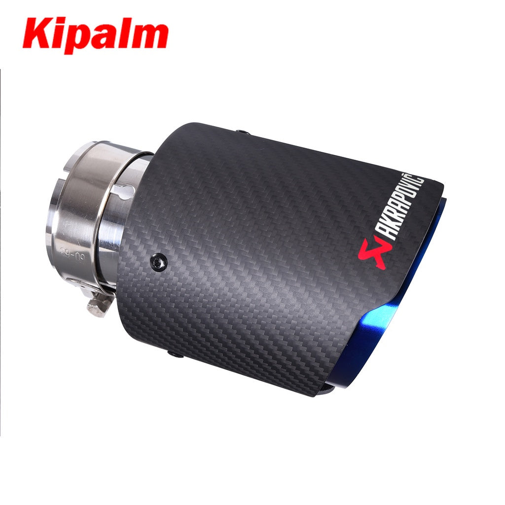 Kipalm Forged Carbon Fiber Exhaust Tip 304 Stainless Steel Twill Carbon Fiber Muffler Tips Fit for BMW X5 E70 E53