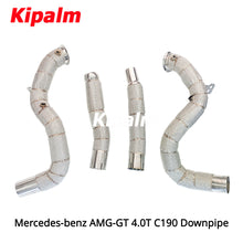 Load image into Gallery viewer, 1PC 304 Stainless Steel Downpipe for Mercedes-benz AMG-GT 4.0T C190 2016-2019