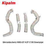 1PC 304 Stainless Steel Downpipe for Mercedes-benz AMG-GT 4.0T C190 2016-2019