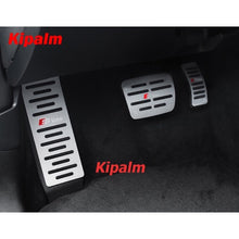 Load image into Gallery viewer, No Drill Aluminum Car Gas Pedal Accelerator Pedal Brake Pedal Cover For Audi A4 2018- Q5 2019- with Sline Logo Pedals