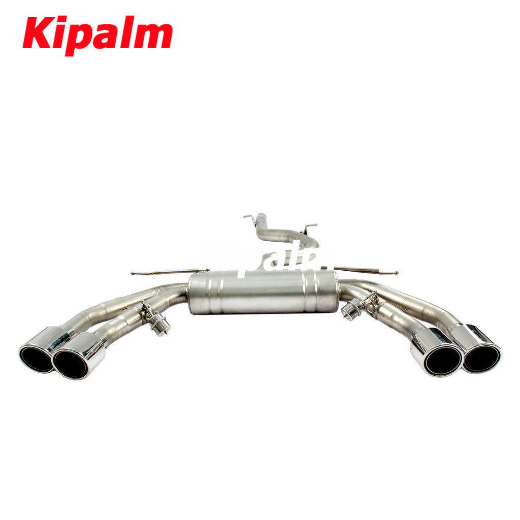 304 Stainless Steel Full Exhaust System Performance Cat-back Fit for Audi S3 2.0T 2014 2015 2016 2017 2018