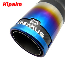 Load image into Gallery viewer, 1PC REMUS Stainless Steel Universal Blue Burnt Exhaust Pipe Muffler Tips