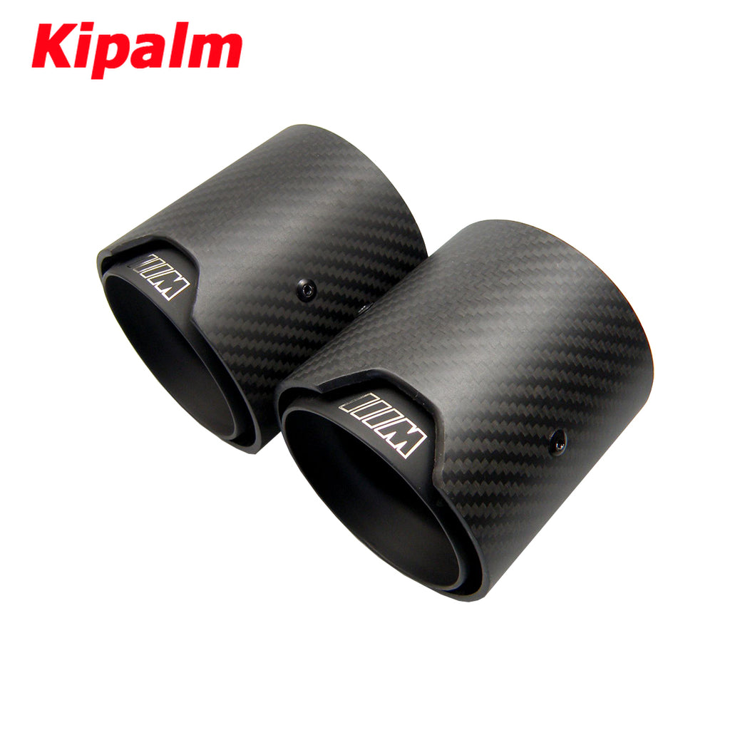 1PC M Performance Carbon Fiber Exhaust Tip for BMW F87 M2 F80 M3 F82 F83 M4 Black Glossy Muffler Tip