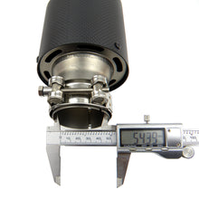 Load image into Gallery viewer, 1pcs Carbon Fiber Wolf Exhaust Pipe Muffler Stainless Steel Muffler Tips End Pipe