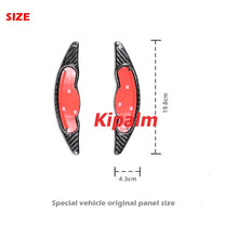 Load image into Gallery viewer, 1set Carbon Fiber Steering Wheel Gear Shift Paddle Cover for MINI F55 F56 F54 F57 F60