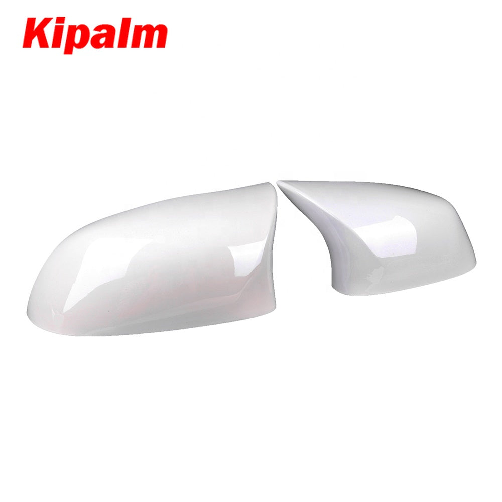 1 Pair Replacement ABS Mirror Cover for BMW X5 F15 X6 F16 X3 F25 X4 F26 2014-18 gloss black or White M look mirror cover