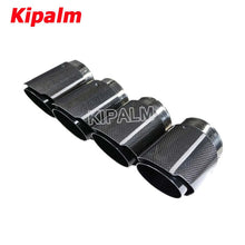 Load image into Gallery viewer, 4pcs M Performance Carbon Fiber Exhaust Muffler Tips for BMW M3 M4 F80 F82 F83