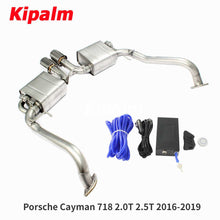 Load image into Gallery viewer, 304 Stainless Steel Full Exhaust System Performance Cat-back for Porsche Cayman 718 2.0T 2.5T 2016-2019