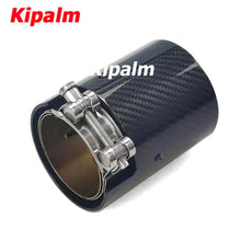Load image into Gallery viewer, 4pcs M Logo Carbon Fiber Exhaust Tip Muffler Cutter for BMW M2 F87 M3 F80 M4 F82 F83 M6 F06 F12 F13