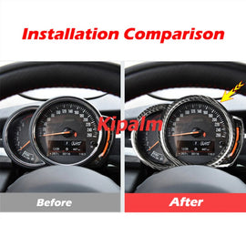 1PC Dry Carbon Fiber Car Interior Instrument Dashboard Cover for MINI F54 F55 F56 F57 F60