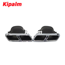 Load image into Gallery viewer, 1 Pair Stainless Steel Exhaust Muffler Square Tip for Benz W213 E260 E300 Modify E63