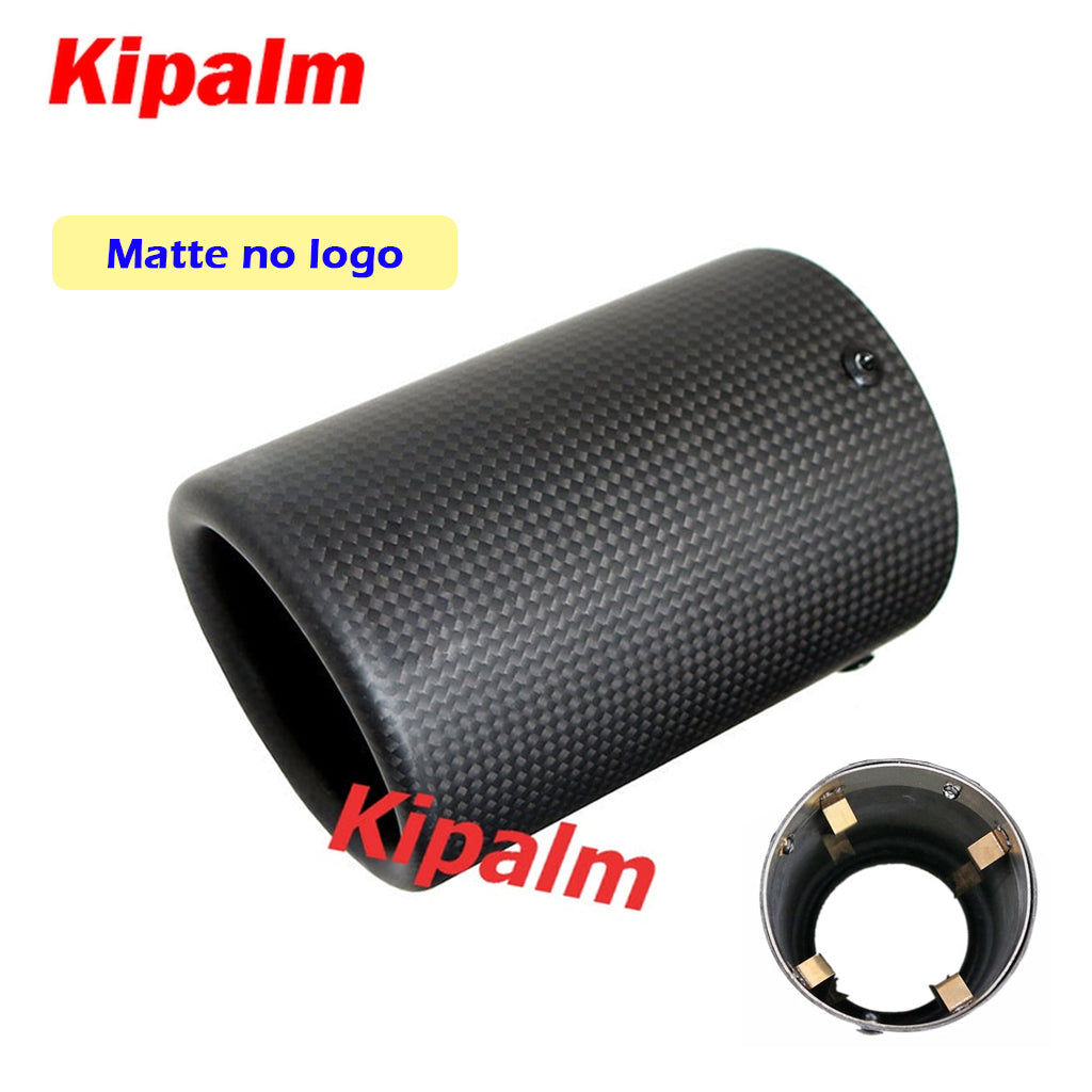 1pcs Akrapovic Case Car Universal Exhaust Pipe Carbon Fiber Cover Exhaust Muffler Pipe Tip Housing with Spring Buckle Clip