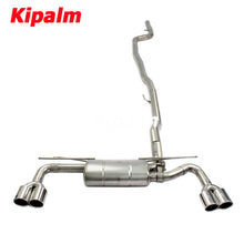 Load image into Gallery viewer, Dual M Performance BMW 5 Series G38 B48 2018 2019 2020 2.0T/3.0T with Valve Muffler Chrome Cat-back
