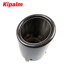 Load image into Gallery viewer, Car Universal Curly Edge Akrapovic Carbon Fiber Exhausts Tip Muffler Tail Pipe For BMW BENZ AUDI VW