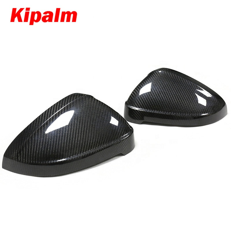 Replacement Carbon Fiber Rearview Mirror Cover Cap For AUDI A4 RS4 B9 2017-2021