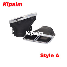 Load image into Gallery viewer, 1 Pair Stainless Steel Exhaust Muffler Square Tip for Benz W213 E260 E300 Modify E63