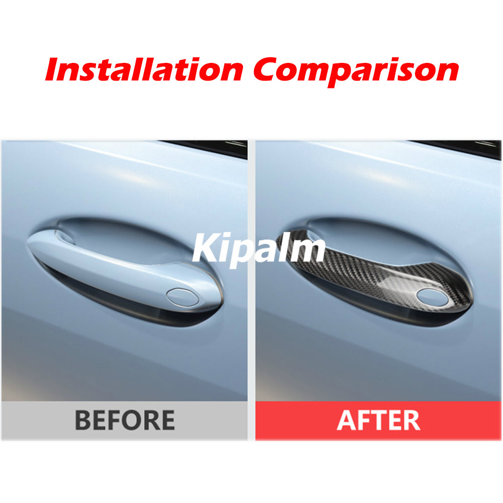 Vehicle Outside Door Handle Cover Carbon Fiber Sticker For G20 G28 G30 G31 G38 F90 G01 G02 G05 G08