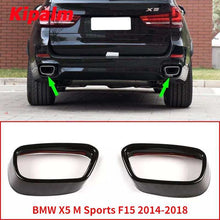 Load image into Gallery viewer, 1 Pair Exhaust Muffler Tip Black Cover Trim for BMW X5 M Sports F15 2014-2018