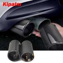 Load image into Gallery viewer, 1PC Exhaust Pipe Carbon Fiber Cover Exhaust Muffler Pipe Tip Housing with Spring Buckle BMW Z3