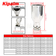 Load image into Gallery viewer, 1 piece Car Universal mirror polished Stainless Steel Exhaust Pipe Muffler Tips for Audi VW Golf BMW Toyota Honda Parts