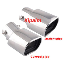 Load image into Gallery viewer, Universal Polished Stainless Steel Rectangular Exhaust Muffler Nozzle for Audi Benz VW BMW