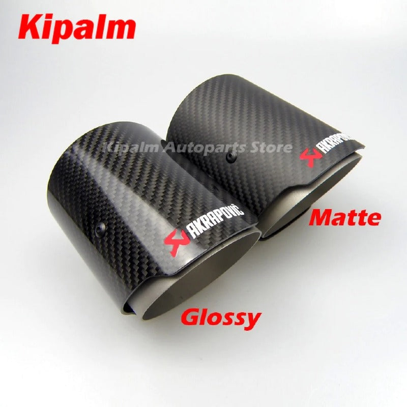 Carbon Fiber Akrapovic Exhaut tips for BMW F87 M2 F80 M3 F82 F83 M4 Direct Muffler Universal Fit Exhaust Tail Pipe Tip