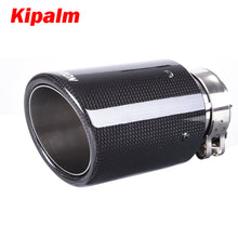 Load image into Gallery viewer, Carmon Glossy Carbon Fiber 304 Stainless Steel Exhaust Pipe Tail Pipe Muffler Tip Curly Edge for CX-30 CX-8 CX-5 CX-9