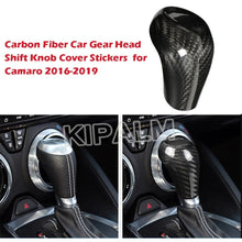 Load image into Gallery viewer, Chevrolet Camaro 2016 2017 2018 2019 Carbon Fiber Car Gear Head Shift Knob Cover Stickers Interior Trim Accessories