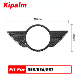 Carbon Fiber Mini Cooper Logo Front Emblem Cover Sticker Wing Cover F54 F55 F56 F57 F58 F60 R55 R56 R57 R58 R59 R60 R61