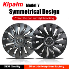 Load image into Gallery viewer, 4PCS Tesla Model Y 2023 Symmetrical Full Coverage Sport 19 Inch Wheel Cover Cap Replacement Vehicle Hubcaps Accessories
