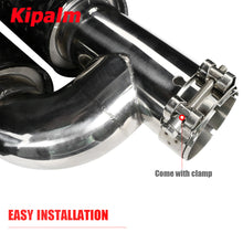 Load image into Gallery viewer, Kipalm M Performace h Style Dual End Forged Carbon Fiber Exhaust Muffler Pipe For BMW Universal Double Out
