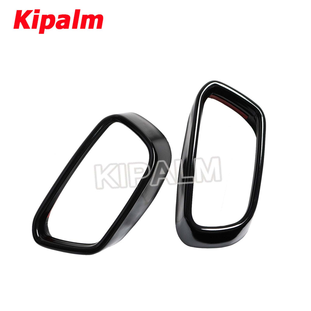 1 Pair Exhaust Muffler Tip Black Chrome Cover Trim for BMW X5 M Sports F15 2014-2018 Modify